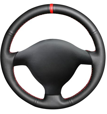 MEWANT Lenkradbezug für Volkswagen VW Golf 4 (IV) 1997-2004/ Passat B5 1997-2002/ Passat Variant 1997-2004/ Polo 1999-2001/ Bora 1998-2005/ Sharan 2005/ Seat Leon MK1/ Toledo/Skoda Fabia 1