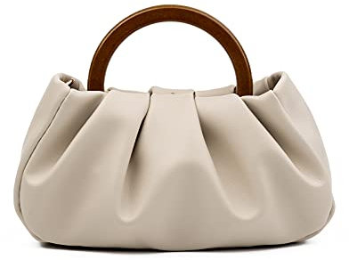 Zlybola Modische Schultertasche für Damen, veganes Leder, Vintage, Hobo-Handtasche, Mini-Geldbörse, Kroko-Stil, Retro-Stil der 90er Jahre Handtasche, Weiß,