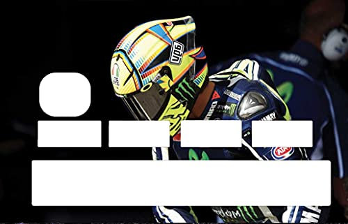 Sticker CB Valentino Rossi zum Personalisieren Ihrer blauen Karte nach Lust der Zeit.