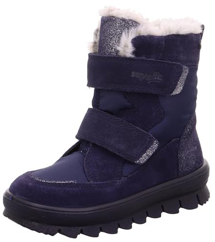 Superfit Mädchen Flavia Warm Gefütterte Gore-tex Schneestiefel, Blau 8000, 33 EU