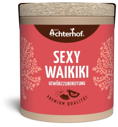 Sexy Waikiki Gewürzzubereitung 47g | fruchtig und pikant | ideal als Grillmarinaden für Fleisch und Fisch & für die Zubereitung von Salsas & Dips | vom Achterhof