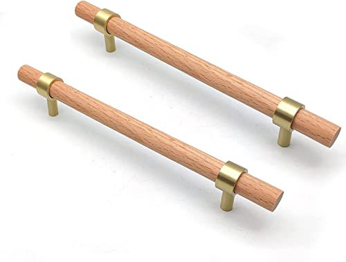 SYZOW 6 Pieza tiradores cocina 160mm tiradores de cocina -tiradores madera de muebles tiradores madera tiradores armarios de cocina