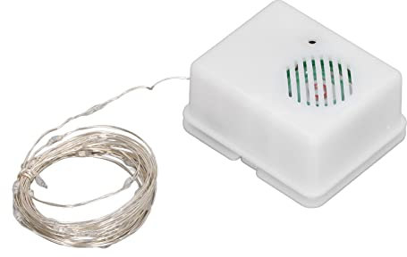 Garosa Weihnachtsdekorations-Lichterkette Fröhliche Musik-Lichterkette mit Spracherkennung für Zimmer, Schlafzimmer, Terrasse, Dekoration, Indoor-Outdoor-Weihnachtsbaumpartys (Buntes Licht)