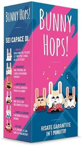 Asmodee Bunny Hops, Brettspiel, Partyspiel, 4-16 Spieler, 14+ Jahre - Italienische Sprache