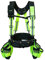 MELOTOUGH 28-Pocket Pro Framer's rig Combo Apron Tool Belt and Heavy Duty Padded Suspenders with Magnetic Desinger for Technician/Carpenter/and Electrician's Tools (Hi Viz Lime)