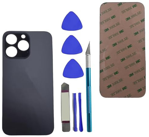 AloveDog 13 Pro Max Back Glass Replacement for iPhone 13 Pro Max Rear Back Glass Replacement with + Reparing Tool Kit(Graphite)