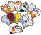 EXCEART 12St Patch Aufkleber für Katzenpfoten kleines hundezubehör Stickzubehör Mäntel Kleiderflicken kleine Hutflecken austauschbar schmücken Katzen und Hunde Mantel Eisenbleche Polyester
