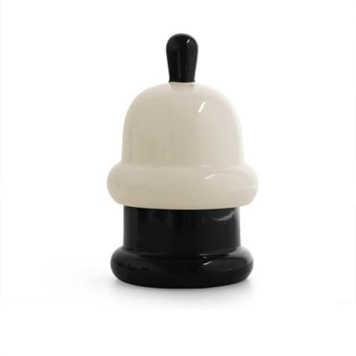 Dispensador de Palillos de Dientes Tarro de cerámica for palillos de dientes, recipiente de almacenaje de bastoncillos, caja de almacenamiento de hilo Dental, bonito tarro for palillos de dientes for