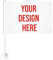 Drapeaux personnalisés 30 x 45 cm - Ajoutez votre propre photo et texte - Drapeau personnalisé en polyester pour voiture, camion, bateau - Drapeau de camping - Panneau de cour