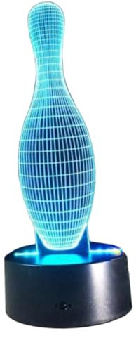 Veemoon Bowling Led Lampe Nachtlicht Dekoratives Nachtlicht Ball Leuchtender Spielzeugball Romantisches Licht Tischlampe Acryl Material Farben Einstellbar Batterie Und Usb Betrieben