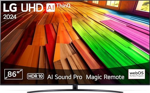 LG UHD 86'' Serie UT81 86UT81006LA, TV 4K, 3 HDMI, SMART TV 2024