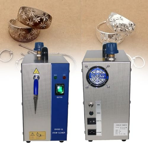 Nettoyeur à vapeur pour bijoux, température jusqu'à 135 degrés Celsius, 1300 W/2200 W, machine électrique professionnelle de nettoyage de bijoux en acier inoxydable, équipement de lavage