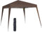 Gazebo 3x3 Pieghevole Impermeabile, Richiudibile, ANTI-UV, Borsa Per Trasporto Inclusa, Stabile E Durevole, Gazebo 3x3 Con Struttura In Acciaio E Corde Antivento, Marrone