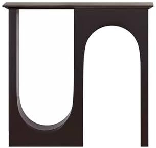 ZXTRYBHD 2 Tier Narrow Console Table, Accent Sofa Table, Wood entrance tables for front door, thin entryway table for Living Room Front Door (Size : 43.3in/110cm)