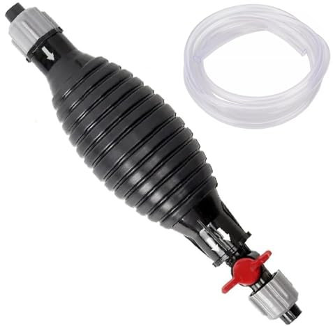 Syphon Pump - 9.8FT Multifunction Liquid Sucker Pump Syphon Hand Pump for Transfer Oil Water Gasoline with 3M PVC Siphon Hose