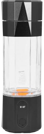 Wasserstoff-Wassermaschine, 6000 Bis 8000 PPB Wasserstoff-Wasserflasche für Büro-Reiseübungen (BLACK)