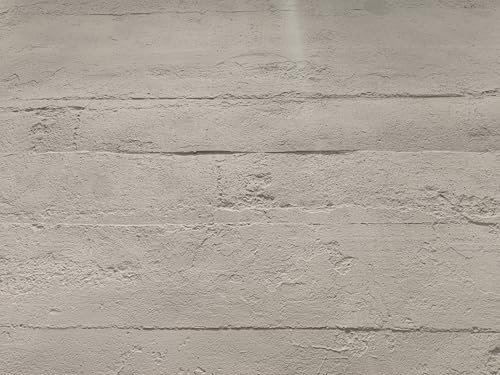 DryInsta Soft Stone 3D Wall Panel, Rammed Earth Textured, Gray, Sample, 1 Count, 7.87 x 11.81 inches, Peel and Stick, Rustic, Lightweight