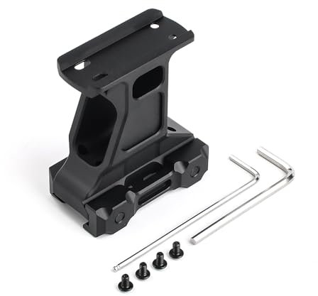 QIRUIMY Taktische Red Dot Riser Mount Zielfernrohrbasis 20mm Picatinny Schiene für Nachtsicht T1 T2 Optisches Zielfernrohr Visier