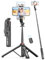 130CM Tripode para Movil con Control Remoto Desmontable para Teléfono Móvil, Extensible 3 en 1 Selfie Stick de Aluminio para iPhone y Android, Vlogueo, Transmisión, TikTok, Youtube