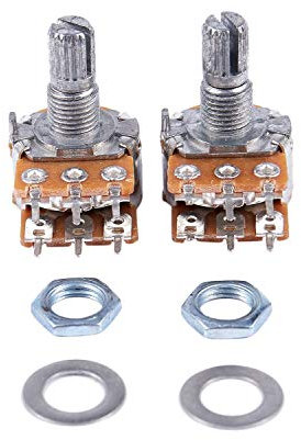 ISTOVO 2 StüCk B50K 50K Ohm 6 Klemmen Dual Linear Rotary Taper Potentiometer
