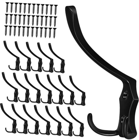 KITANDOVE 20 Stück Kleiderhaken Aus Metall Wandhaken Handtuchhaken Badezimmerhaken Huthaken Minimalistisches Design