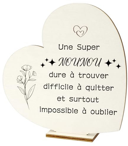 Cadeau Nounou,Cadeau Nounou Original,Cadeau Nounou Fin De Contrat,Merci Nounou Cadeau,Cadeau pour Nounou,Idee Cadeau Nounou,Cadeau Nounou Noel,Planches d'amour Cadeau,Cadeau Nounou Personnalisé