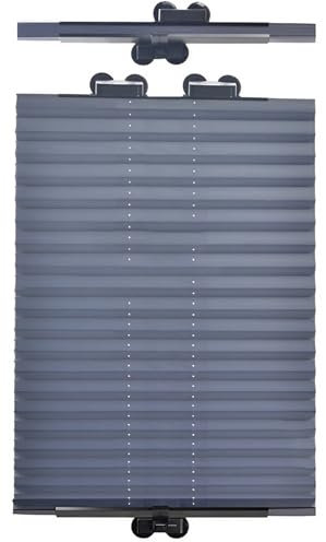 YSPZDQ Verdunklungsrollo Ohne Bohren mit Saugnäpfen, Verdunklung Fenster Saugnapf für Sonnenschutzfolie Auto, Verdunklungsplissee für Küche/Wohnzimmer/Auto, Sichtschutz und Sonnenschutz(70cm x 140cm)