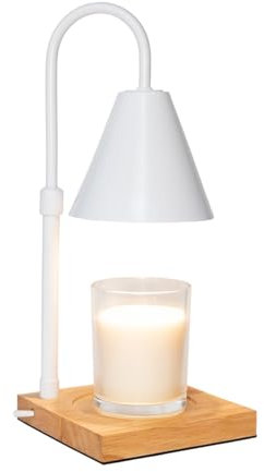 Flamingueo Kerzenwärmer - Candle Warmer Lamp, Kerzenlampe mit Zeitschaltuhr, Intensität Einstellbar, Wachsschmelzer für Kerzen, Home Decor, Tischlampe