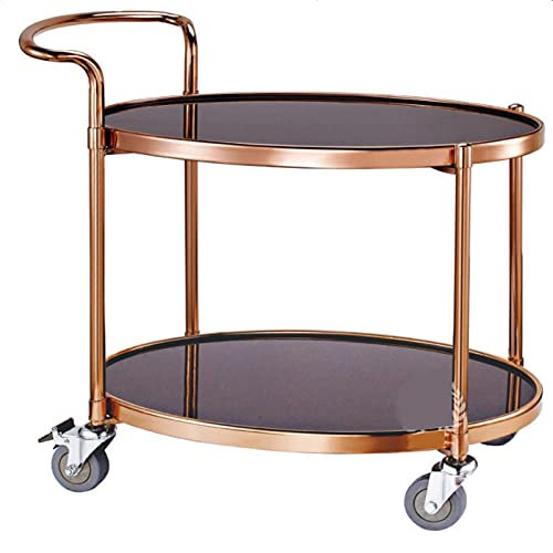 Metallrahmen Barwagen Servierwagen für Küche Esszimmer Home Bar oder Buffet Home Bar Servierwagen Aufbewahrungswagen Modernes Design mit Rollen