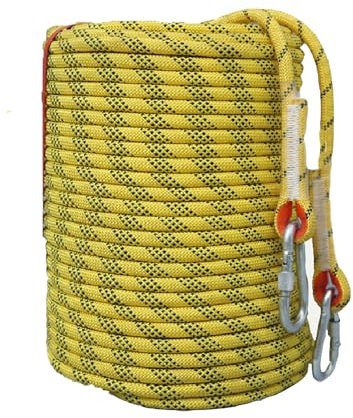 SXLMWJL Corde Auxiliaire Multifonctionnelle pour Travail Aérien en Plein Air, Corde en Nylon Résistante à l'usure De 10mm, Cordes Statiques(Size:100M)