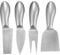 kebitedamai 4 Pcs Couteau Fromage, Couteau a Fromage, Couteaux à Fromaga en Acier Inoxydable, Couteaux à Beurre a Beurre, Couverts à Dessert pour Salade Gâteau