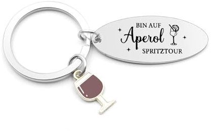 Bluckincle Aperol Geschenk,Aperol Spritz Geschenk Schlüsselanhänger Geschenke Für Liebhaber Aperols Geschenke Frau Mann Papa Opa Mama Oma Freund Tante Tata Kollegin