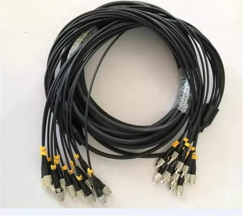 GHZHANG TPU-gepanzertes optisches Kabel, OM3 Multimode, 2/4/6/8/12 Kerne, LC, SC, FC, ST, UPC, A/PC Flexibler Glasfaser-Jumper, FTTH, 10 m, 20 m, 30 m, 40 m(4core LC -LC 10m)