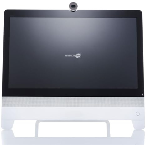 SIMPLETEK - All-in-One-System für Videokonferenzen und 23-Zoll-Touchscreen | HDMI-, Strom- und LAN-Kabel enthalten (überholt)