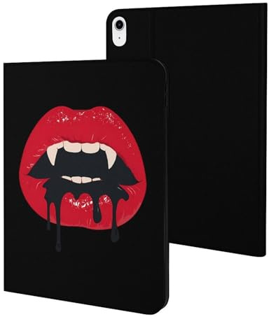 Vampire Lips Funny Tablet Case Compatible with iPad 10代 (10.9in) Personality Protective Cover