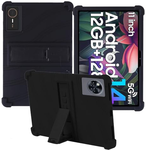 CongJiaLingXi Funda para Tablet Winsing Android Tablet 10.0 Pulgadas, Carcasa Protectora con Función de Soporte,Suave Silicona Anti-Arañazos Caso Cover, Negro