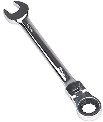 Sealey Fhrcw19 Flexi-Head Ratchet Combination Spanner 19Mm