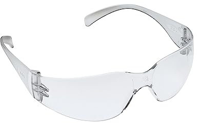 3M Tekk 11329 Virtua Anti-Fog Safety Glasses, Clear Frame, Clear Lens