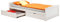 IDIMEX Bett mit Stauraum Jugendbett Kiefer massiv Weiss Tagesbett Kinderbett Bett 90x200 cm