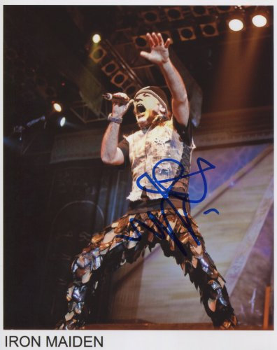 Bruce Dickinson Iron Maiden SIGNED Photo 1st Generation PRINT Ltd 150 + Certificate (2)