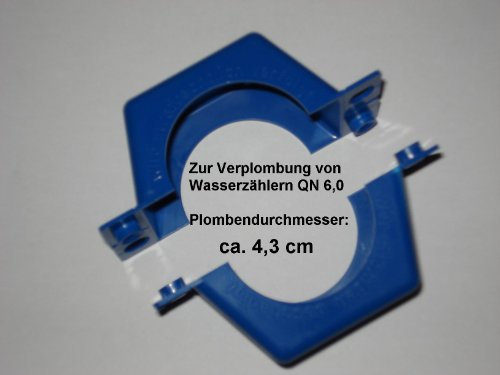 Plombierschelle QN 6,0 1 Zoll zweiteilig blau