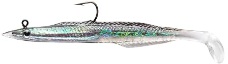 Berkley PowerBait® Sandaal; fangfertiger Weichköder für Salzwasser-Raubfischangler; PowerBait Duft-Aal-Imitat für Seebarsch, Seelachs & Kabeljau, Mehrere Farben und Größen