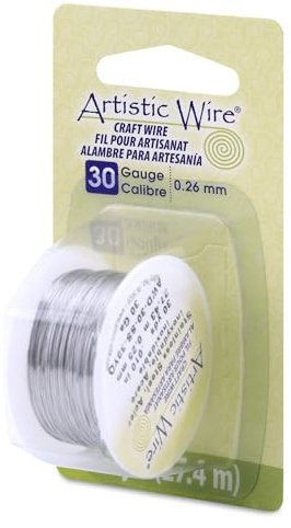 Artistic Wire, 30 Gauge Stainless Steel Craft Wire, 30 yd