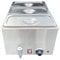 Davlex 3 pot baine marie three deep fill 150mm pots electric sauce food bain warmers gastro pans and lids
