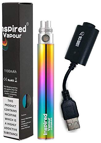 Latest Inspired Vapour 1100 mAh CE4 Refillable Rechargeable battery with USB Charger No Nicotine No tar No tobacco