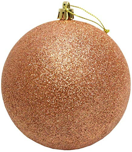 Vickerman 8 Rose Gold Glitter Ball Ornament