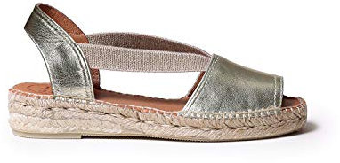 Alpargata para Mujer en Piel - ETNA Platino, 38 EU