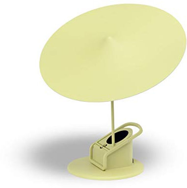 Île-Lampe à poser ou à pincer LED Métal Ø19cm jaune paille Wästberg - designé par Inga Sempé