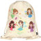 HECKBO Kinder Turnbeutel Fee Feen - 40x32cm - Sportkleidung Trinkflasche - Kindergarten, Schule, Stoffbeutel Kita - Rucksack, Tasche, Sportrucksack, Sportbeutel Junge Mädchen