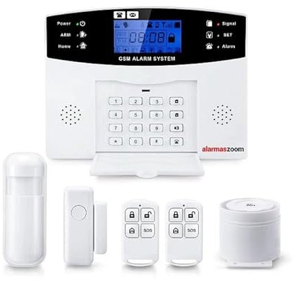 Alarma GSM + WIFI para casa, hogar en propiedad PG500 Sin Cuotas Con teclado Castellano. Facil instalar. Sin conexion central receptora de alarma (Kit Básico)